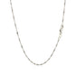 14k सफ़ेद सोना सिंगापुर चेन 1.5mm