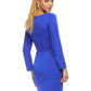Ashleylauren - Crepe Cocktail Dress With Ruching