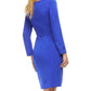Ashleylauren - Crepe Cocktail Dress With Ruching