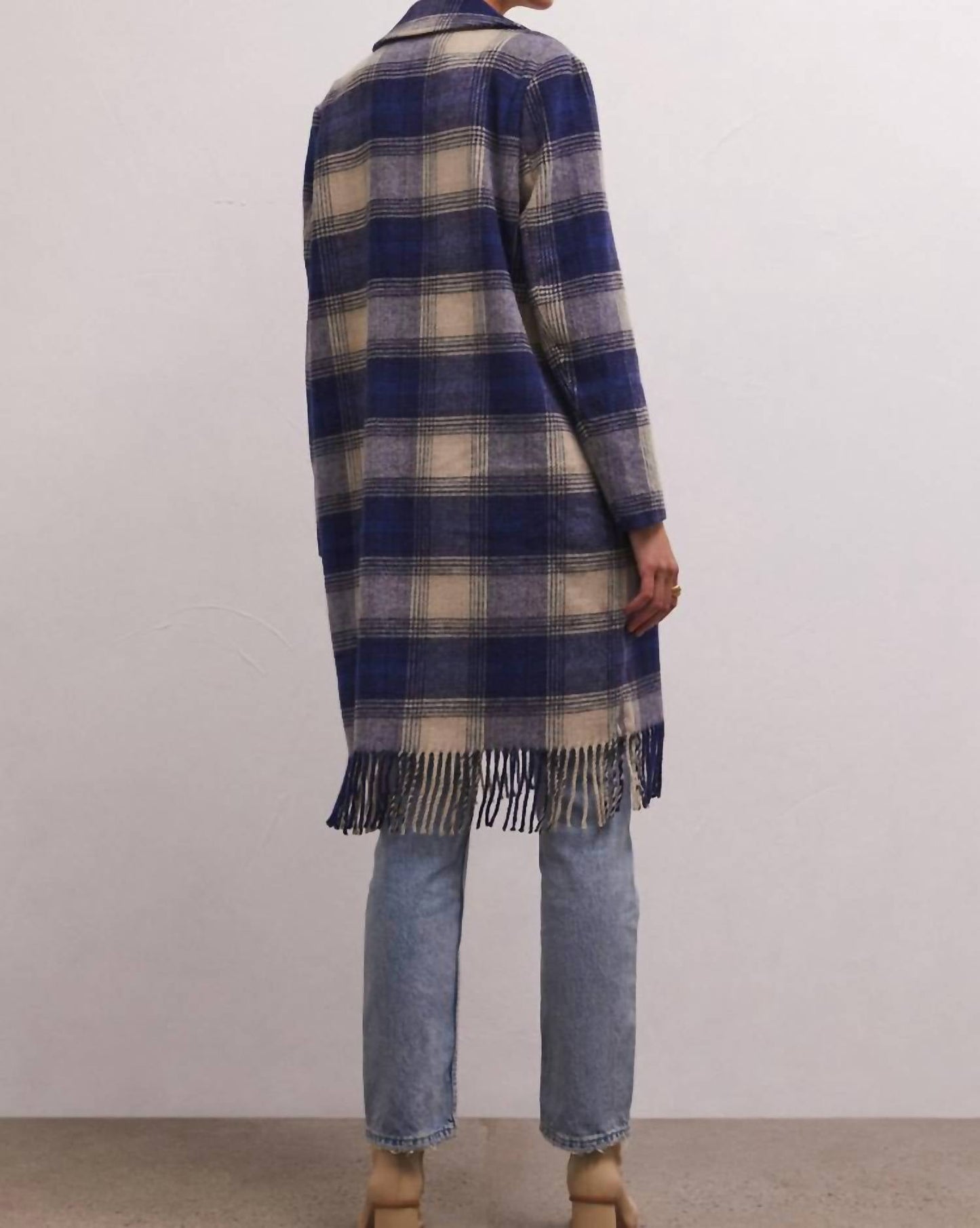 Z Supply - YNEZ FRINGED PLAID COAT