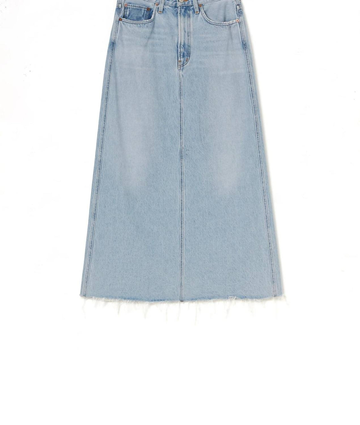 Agolde - Hilla Mid-rise Back-slit Maxi Skirt