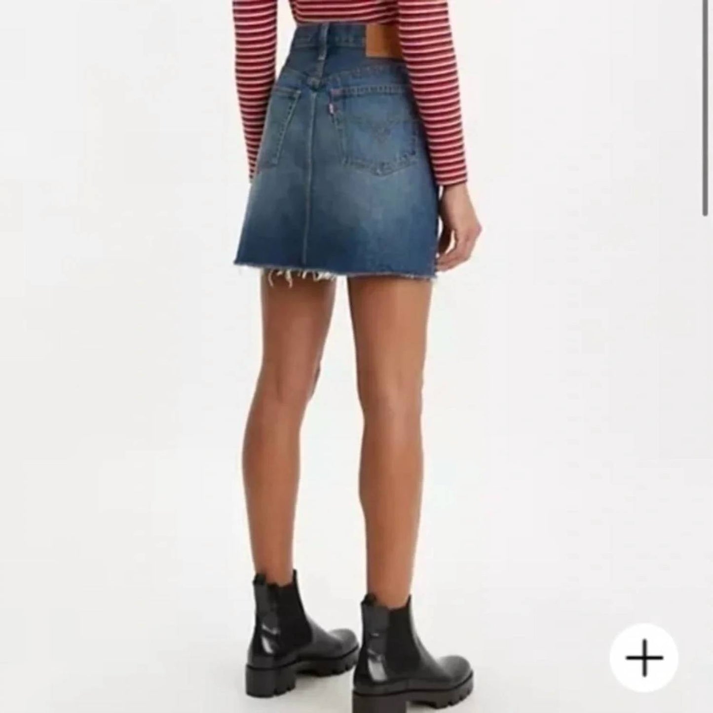 Levi'S - High Rise Deconstructed Button Fly Skirt