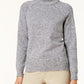 Karen Scott Women's Marled Cotton Turtleneck Sweater Gray Size Medium