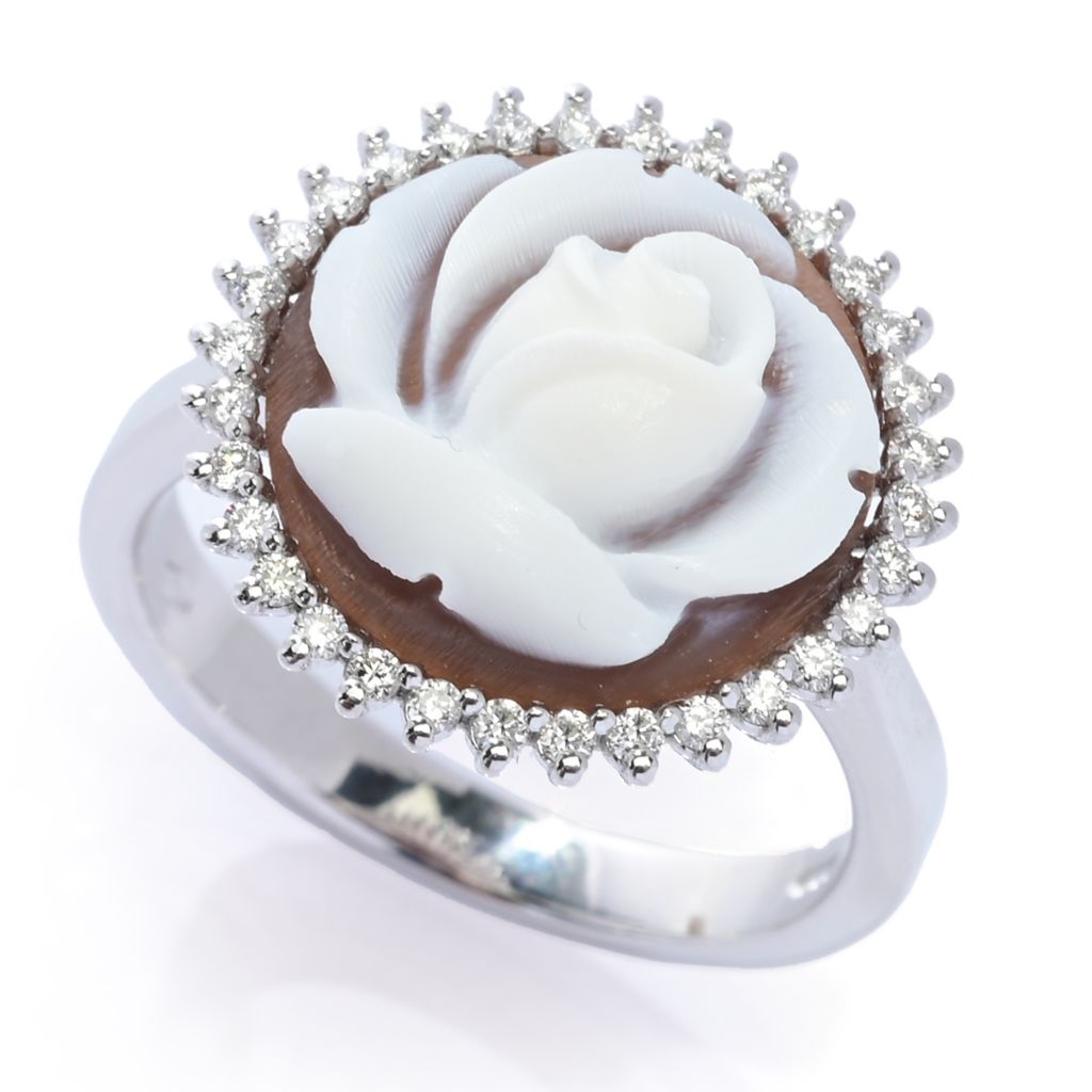 cameo-italiano-14k-white-gold-flower-shell-cameo-diamond-ring