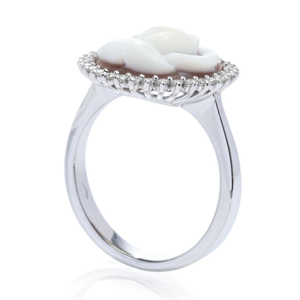 cameo-italiano-14k-white-gold-flower-shell-cameo-diamond-ring