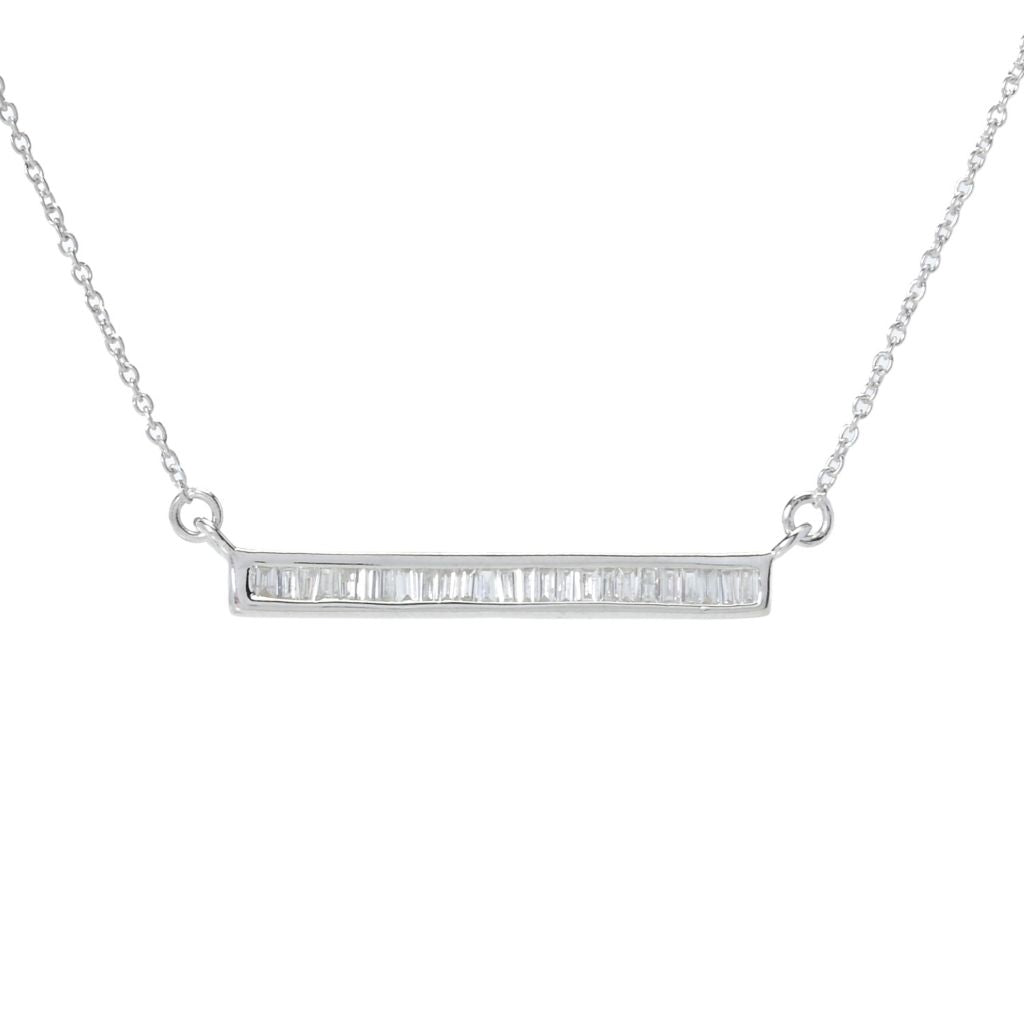 diamond-treasures-sterling-silver-0-32ctw-baguette-diamond-bar-necklace