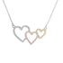 diamond-treasures-0-54ctw-diamond-interlocking-hearts-tri-color-necklace