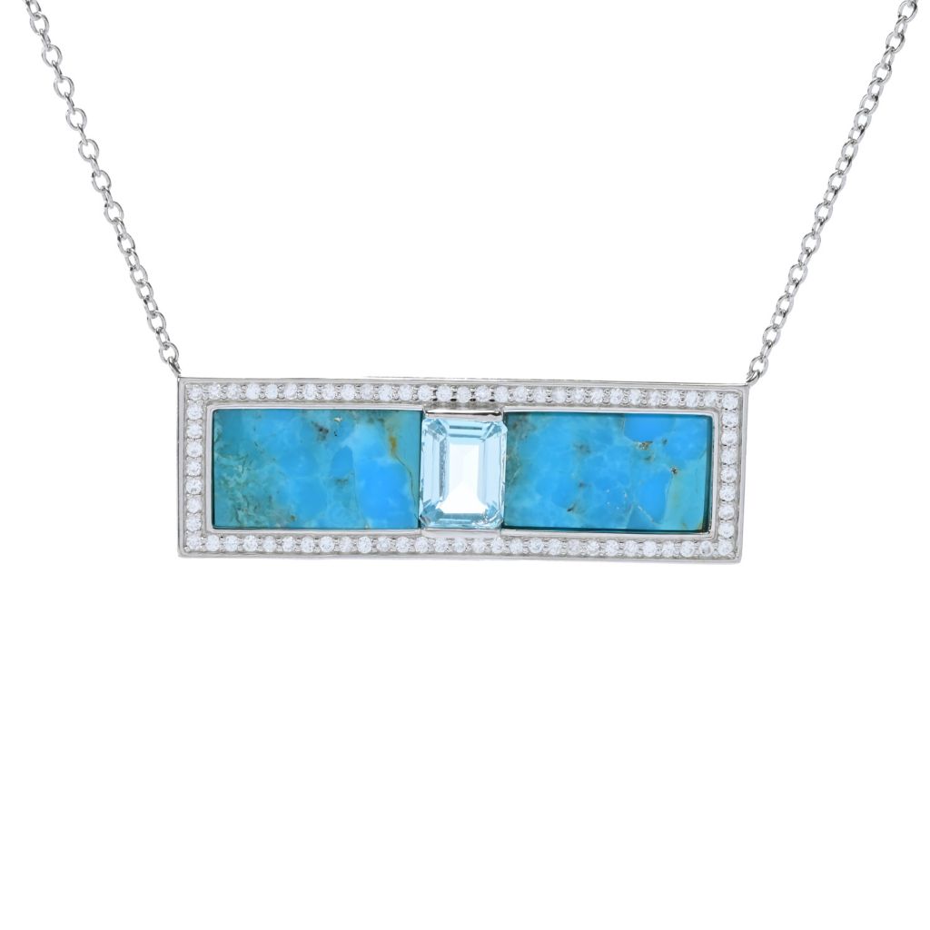 elemental-gems-platinum-plated-choice-of-15x8-5mm-turquoise-inlay-gem-bar-necklace