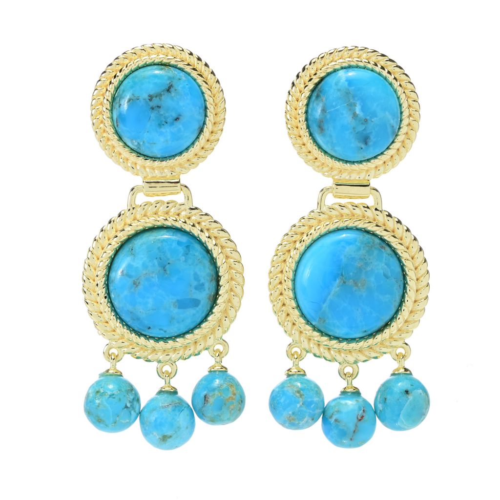 elemental-gems-18k-gold-plated-mohave-turquoise-rope-detailed-drop-earrings