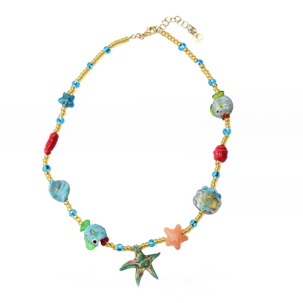 il-murano-di-francesca-18k-gold-plated-sealife-murano-glass-necklace