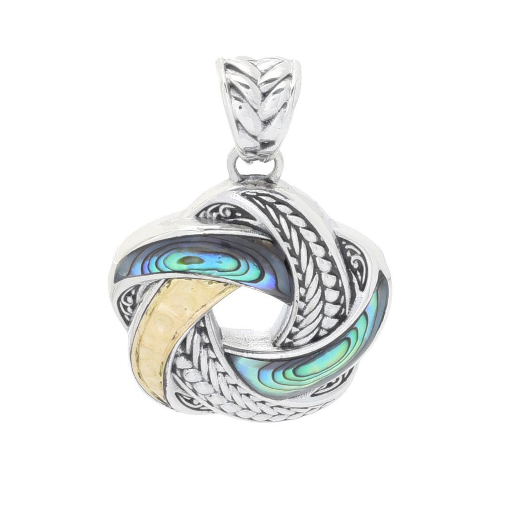 artisan-silver-by-samuel-b-18k-gold-accented-abalone-love-knot-pendant