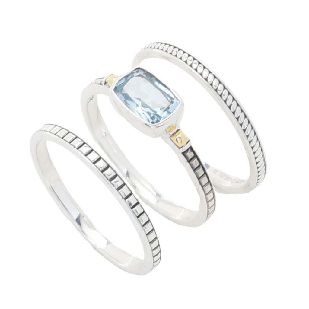 artisan-silver-by-samuel-b-choice-of-gemstone-set-of-3-stack-band-rings