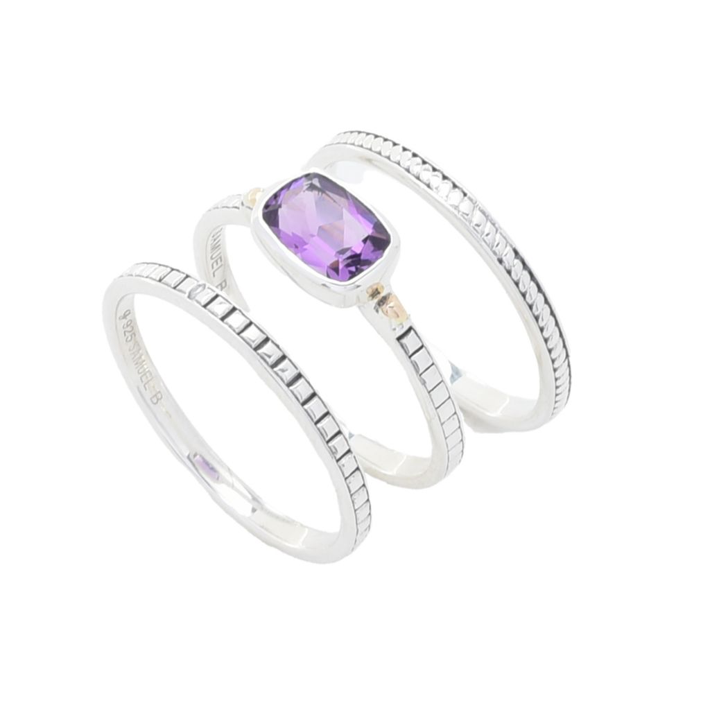 artisan-silver-by-samuel-b-choice-of-gemstone-set-of-3-stack-band-rings