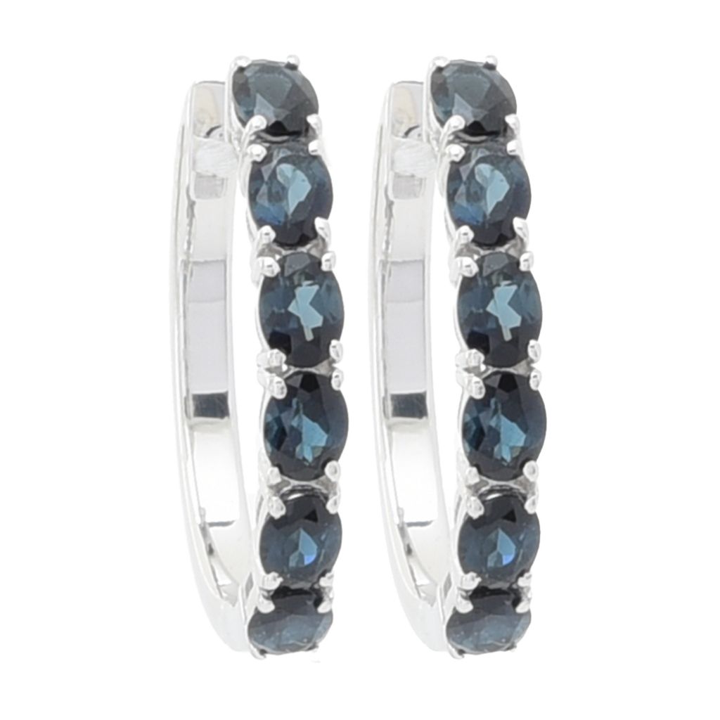 gem-treasures-sterling-silver-2-04ctw-indicolite-6-stone-hoop-earrings