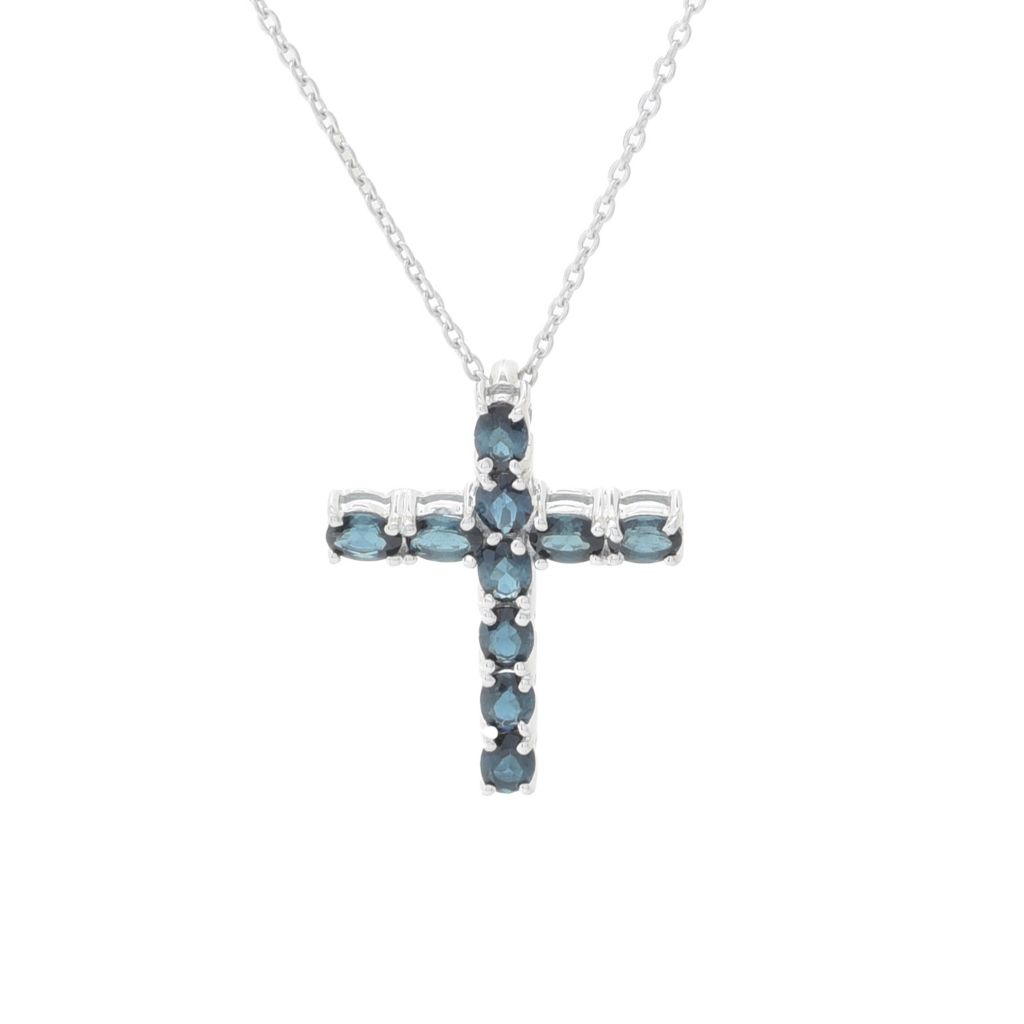 gem-treasures-sterling-silver-1-70ctw-indicolite-cross-pendant-w-chain