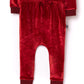 RAGS Apparel Kid's Long Puff Sleeve Gather Waist Rag Romper Purple Size 2T