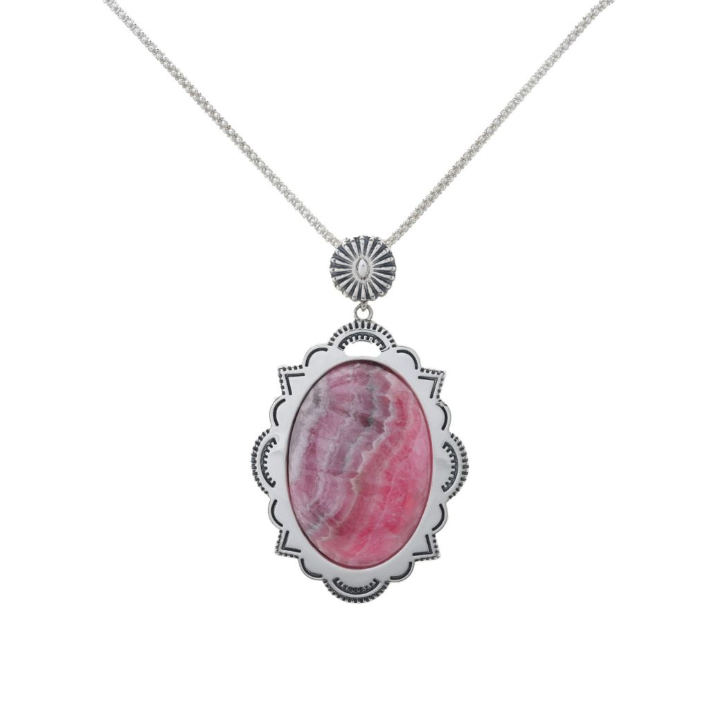 southwest-elements-sterling-silver-30x20mm-oval-rhodochrosite-pendant-w-chain