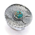 southwest-elements-sterling-silver-kingman-turquoise-cowboy-hat-ring
