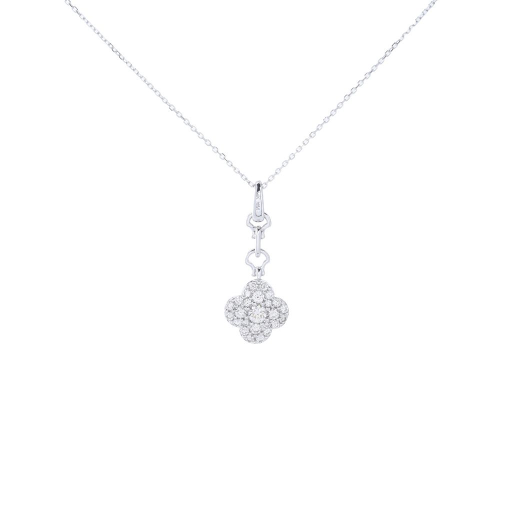 morris-david-choice-of-14k-gold-0-50ctw-diamond-clover-pendant-w-chain