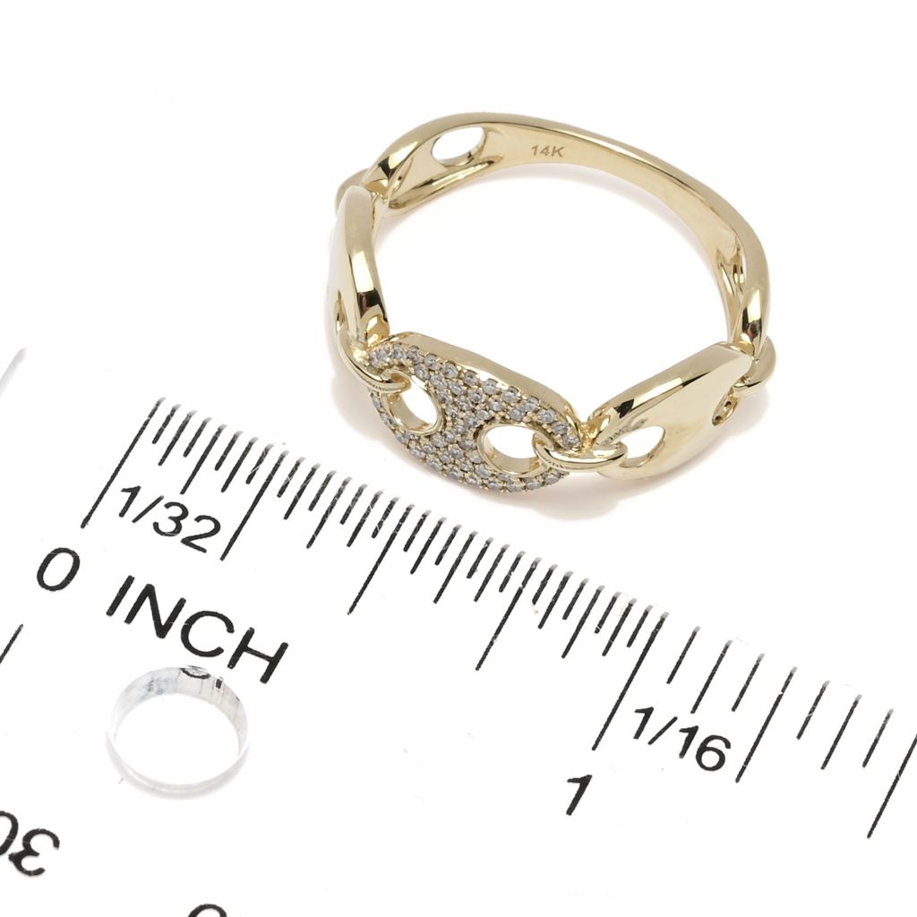 sabrina-designs-14k-gold-0-15ctw-pave-diamond-link-ring-2-5-grams