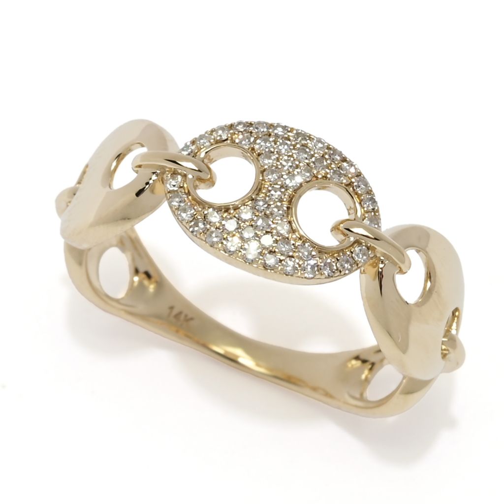 sabrina-designs-14k-gold-0-15ctw-pave-diamond-link-ring-2-5-grams