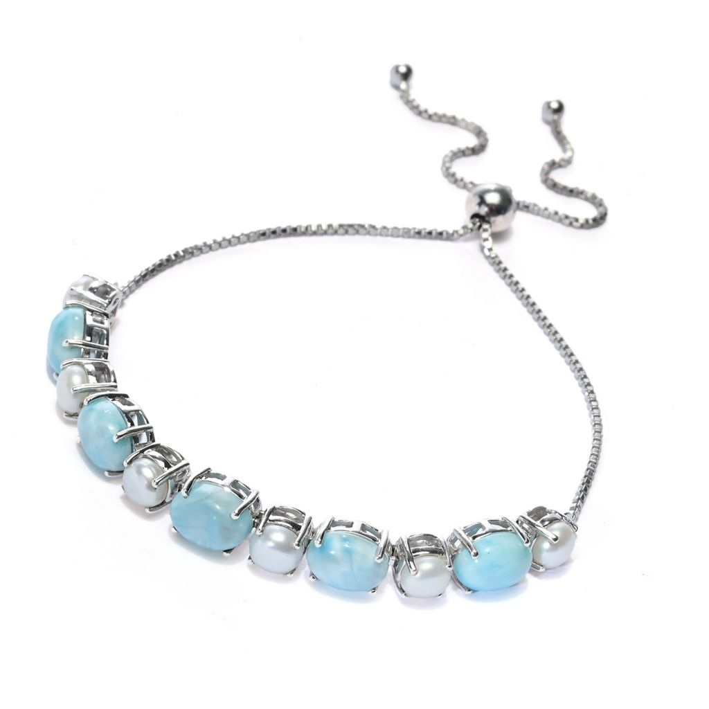 gem-treasures-larimar-cultured-pearl-adjustable-bolo-bracelet