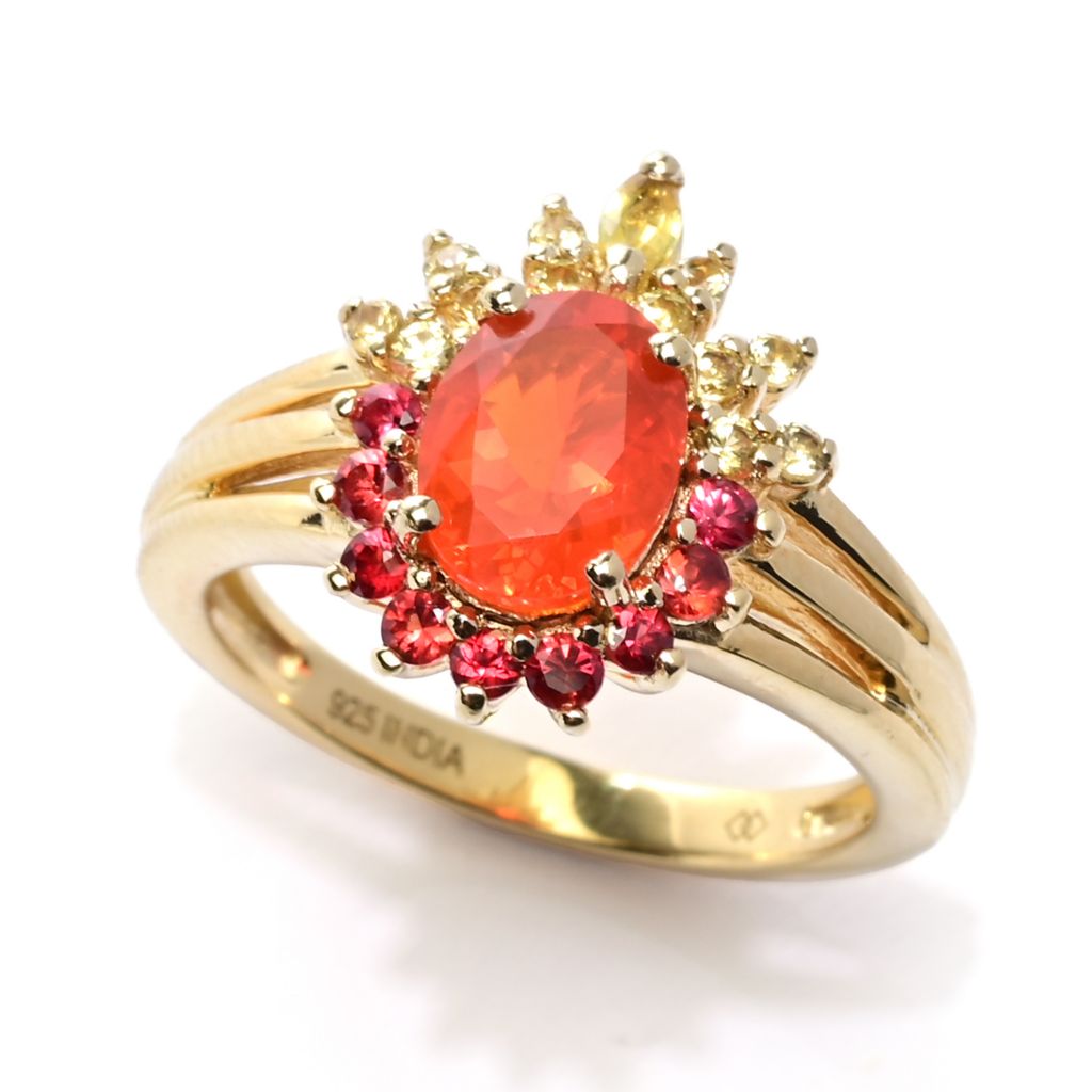 gem-treasures-18k-vermeil-8x6mm-fire-opal-multi-sapphire-halo-ring