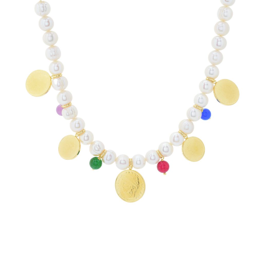 toscana-italiana-dyed-quartz-genuine-lira-coin-cultured-pearl-necklace
