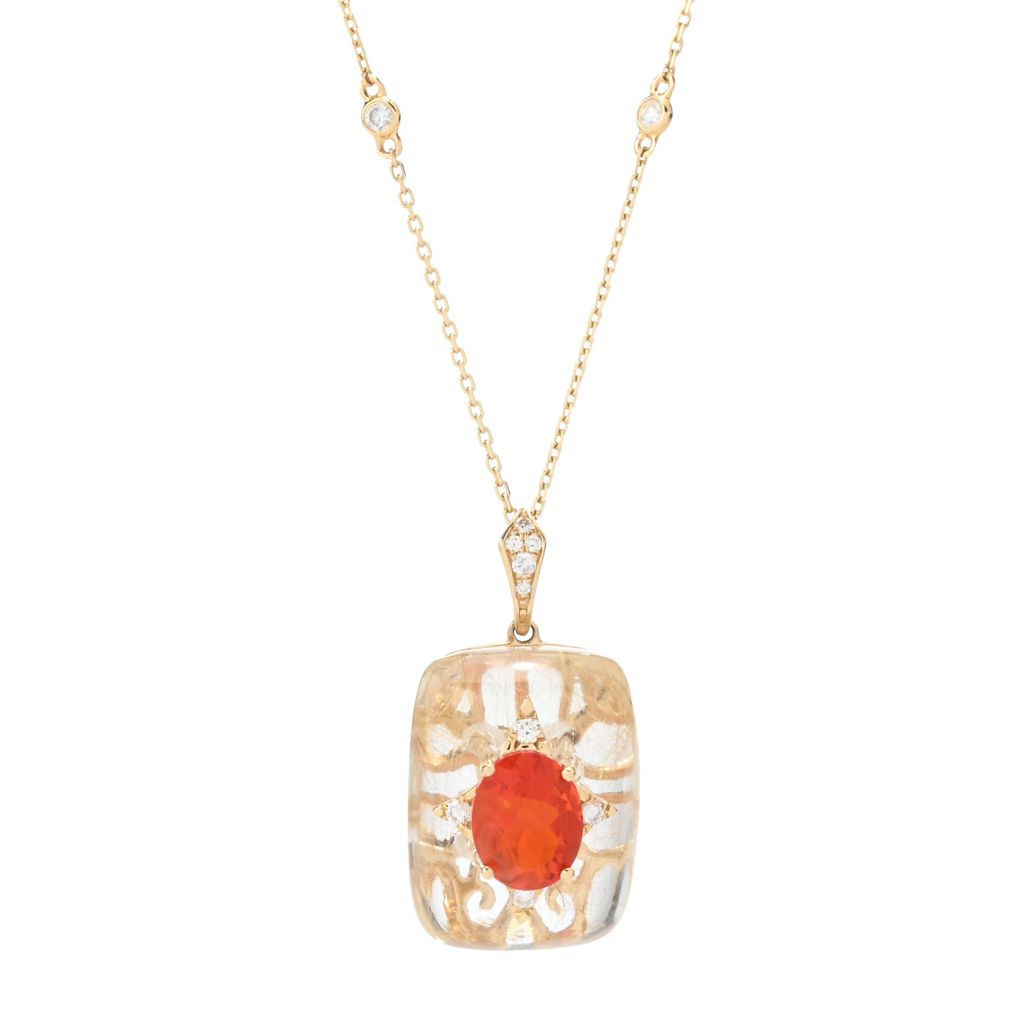 cirari-14k-gold-9x7mm-fire-opal-rutilated-quartz-diamond-pendant-w-chain
