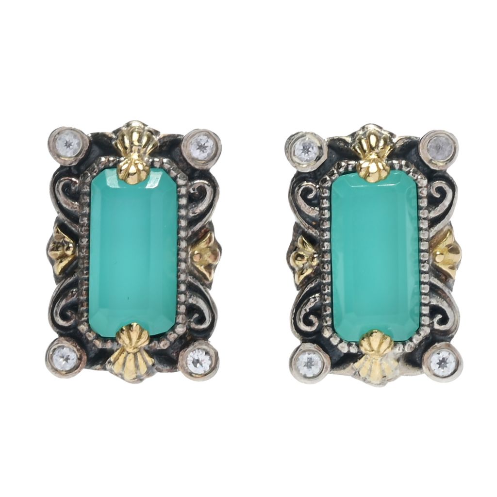 konstantino-18k-gold-accented-chalcedony-white-topaz-stud-earrings