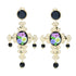 graziella-23k-gold-plated-carved-resin-black-onyx-cross-earrings