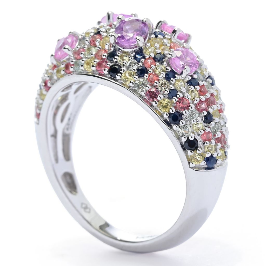 gem-treasures-2-62ctw-oval-round-multi-sapphire-mosaic-cluster-ring