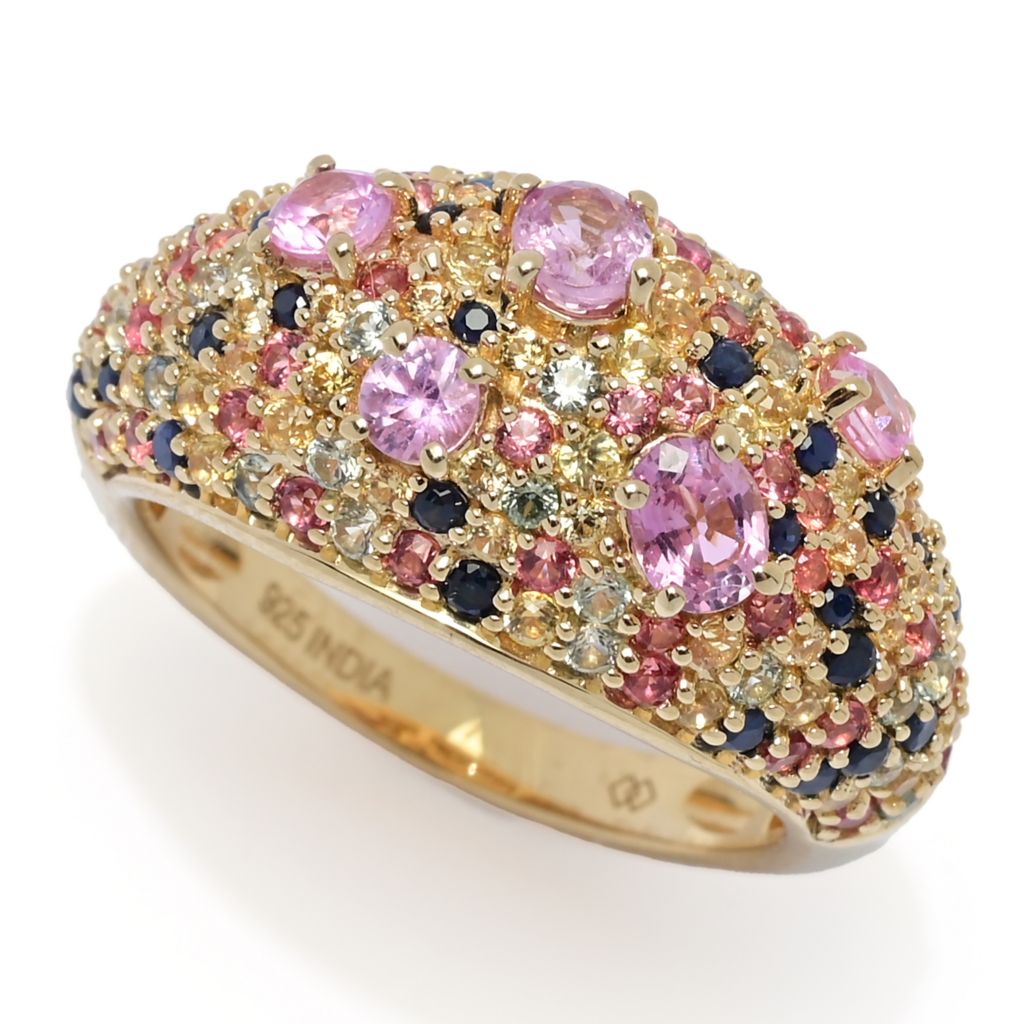 gem-treasures-2-62ctw-oval-round-multi-sapphire-mosaic-cluster-ring
