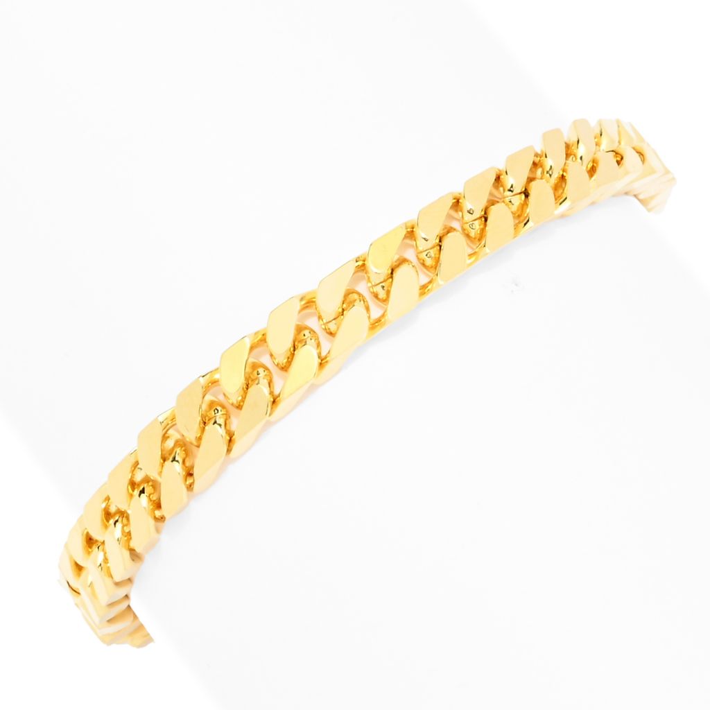 toscana-italiana-18k-gold-plated-reversible-polished-curb-link-bracelet