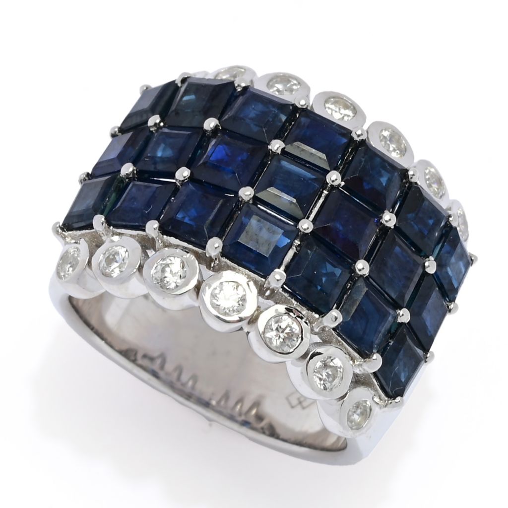 gem-treasures-7-14ctw-australian-blue-sapphire-zircon-triple-row-ring
