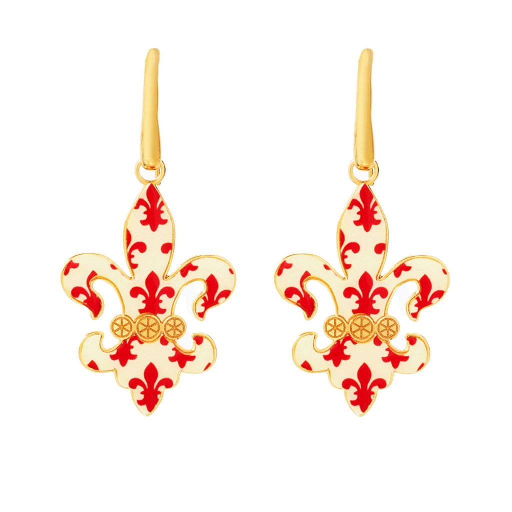 toscana-italiana-flora-carta-printed-paper-enamel-fleur-de-lis-earrings