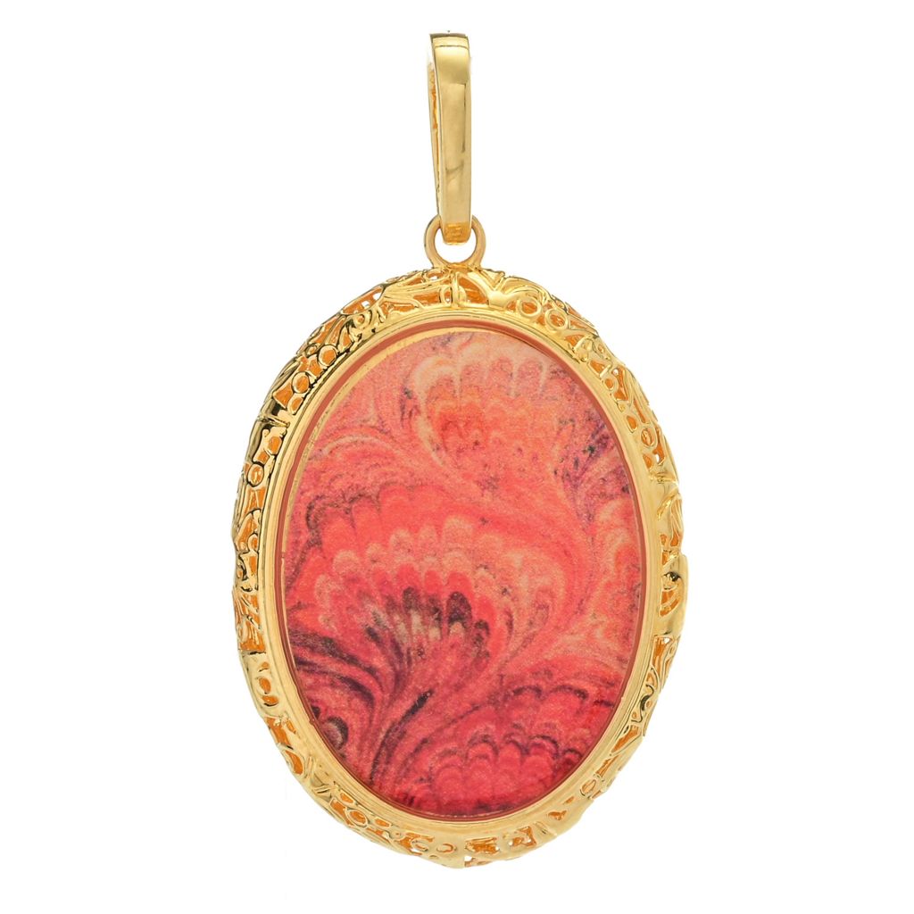 toscana-italiana-flora-carta-printed-paper-enamel-filigree-pendant