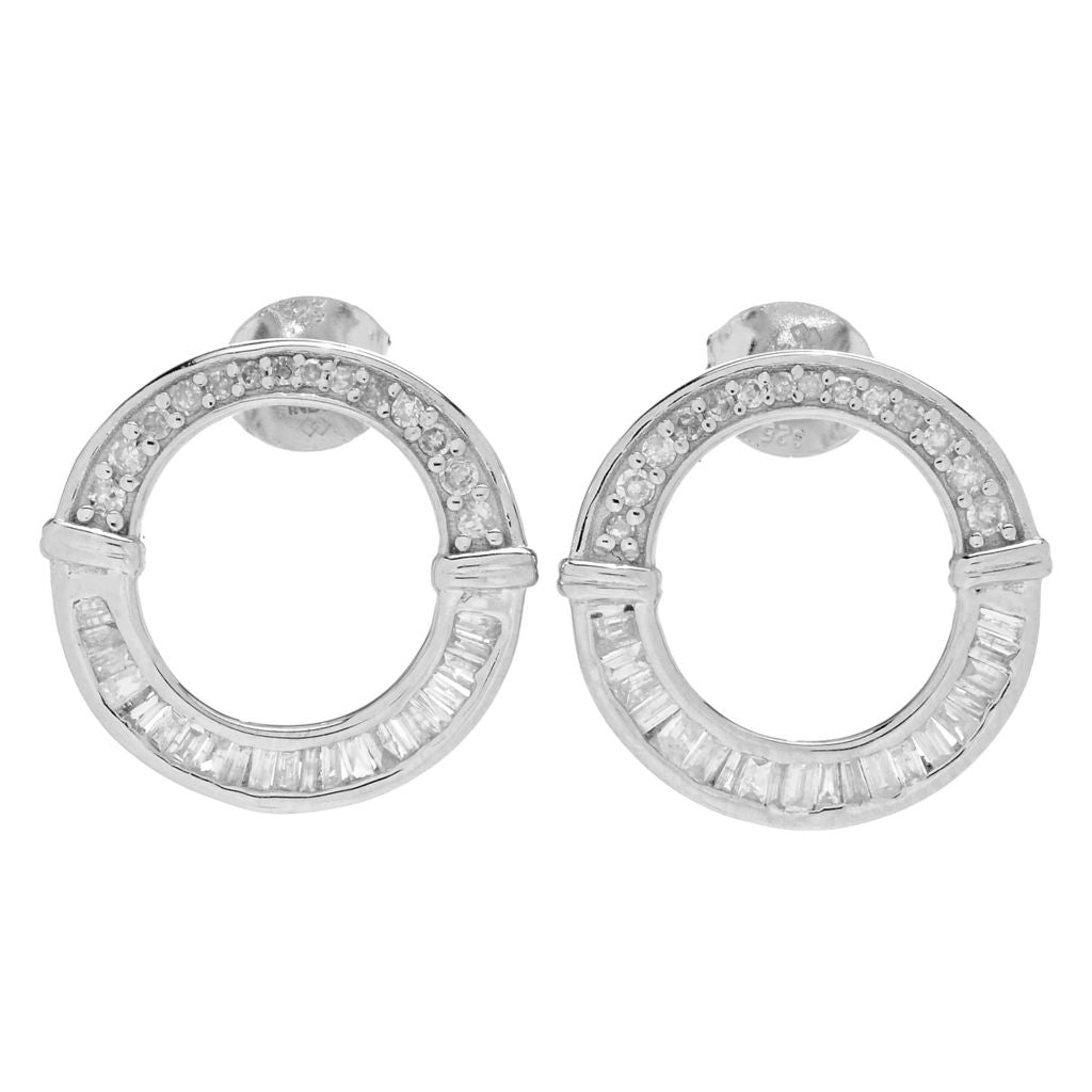 diamond-treasures-0-61ctw-tapered-baguette-round-diamond-hoop-earrings