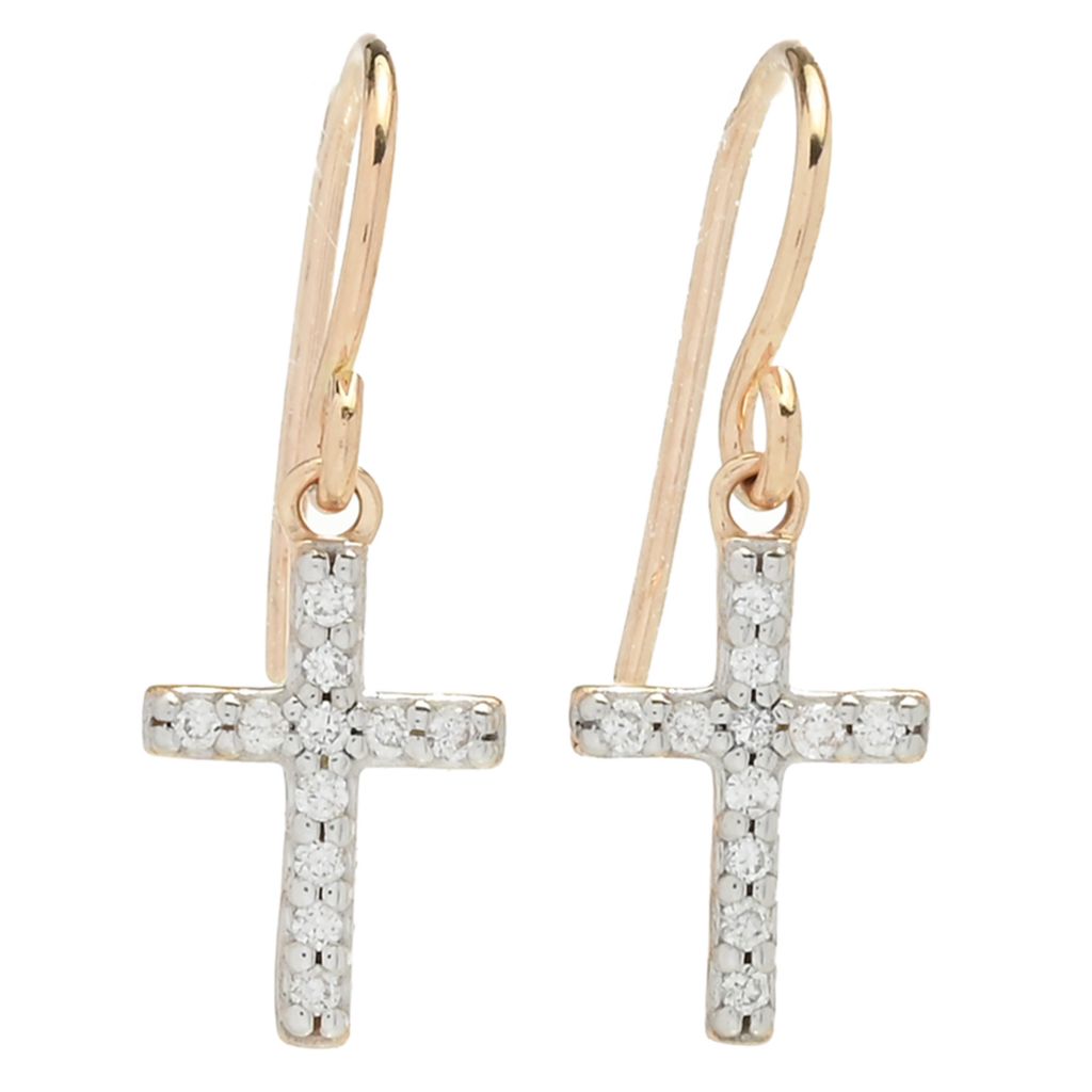 kendra-scott-14k-gold-polished-0-08ctw-diamond-cross-drop-earrings