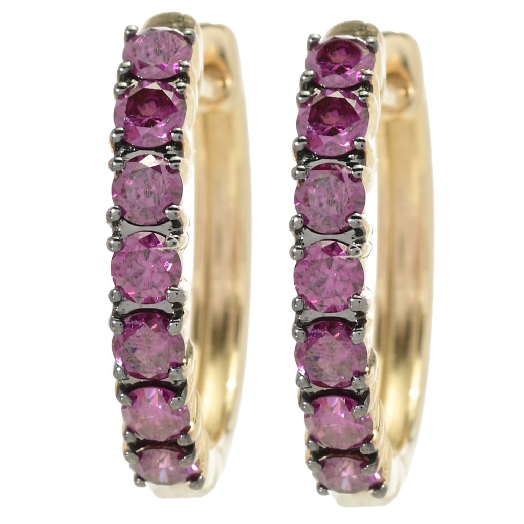 diamond-treasures-14k-gold-0-70ctw-fancy-purple-diamond-hoop-earrings