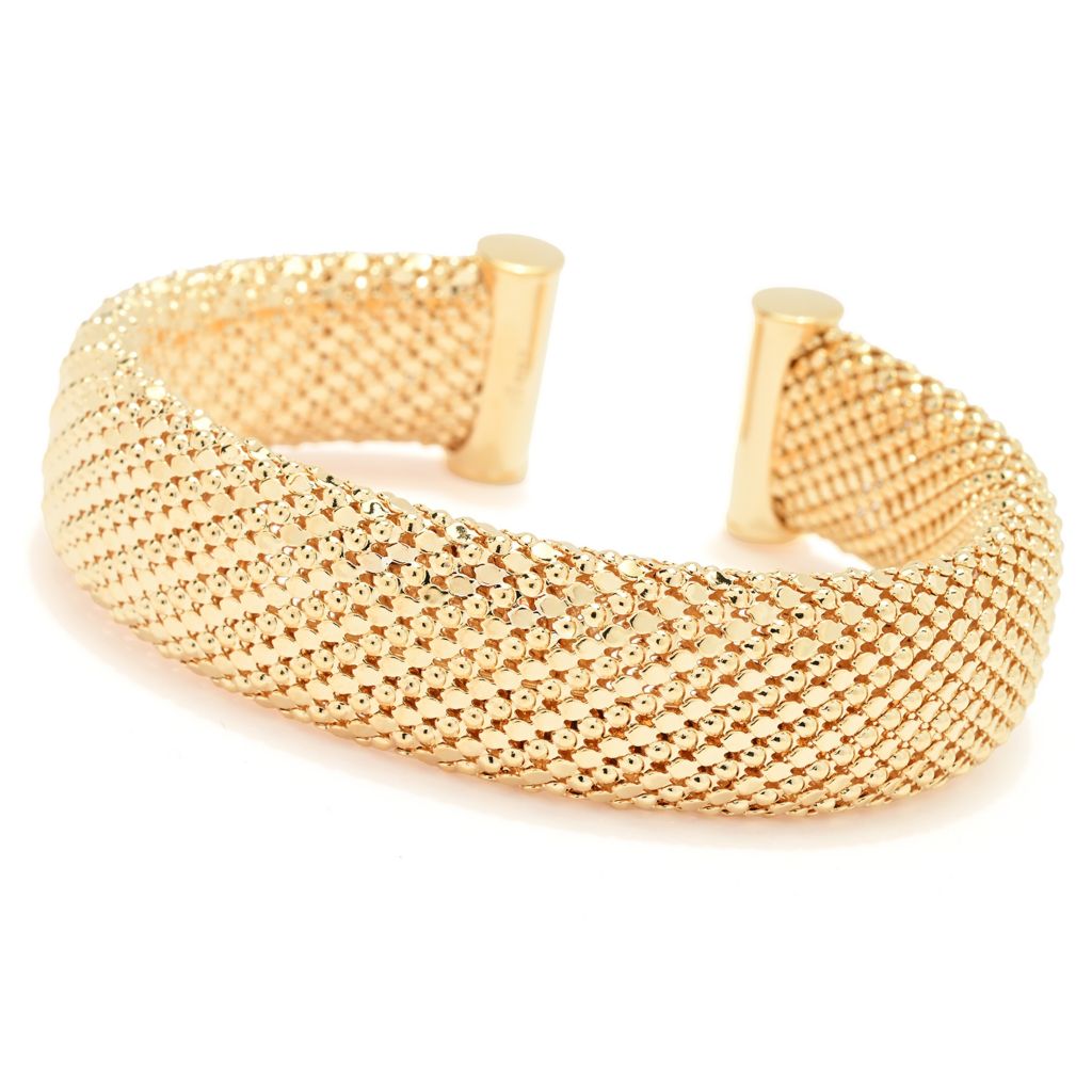 toscana-italiana-gold-or-platinum-plated-mesh-slip-on-cuff-bracelet