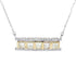 diamond-treasures-14k-two-tone-gold-1-74ctw-princess-cut-yellow-white-diamond-bar-necklace