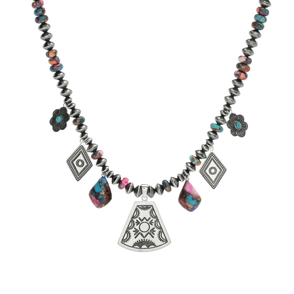 southwest-elements-statements-purple-dahlia-kingman-turquoise-charm-necklace