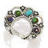 southwest-elements-sterling-silver-mohave-turquoise-squash-blossom-ring