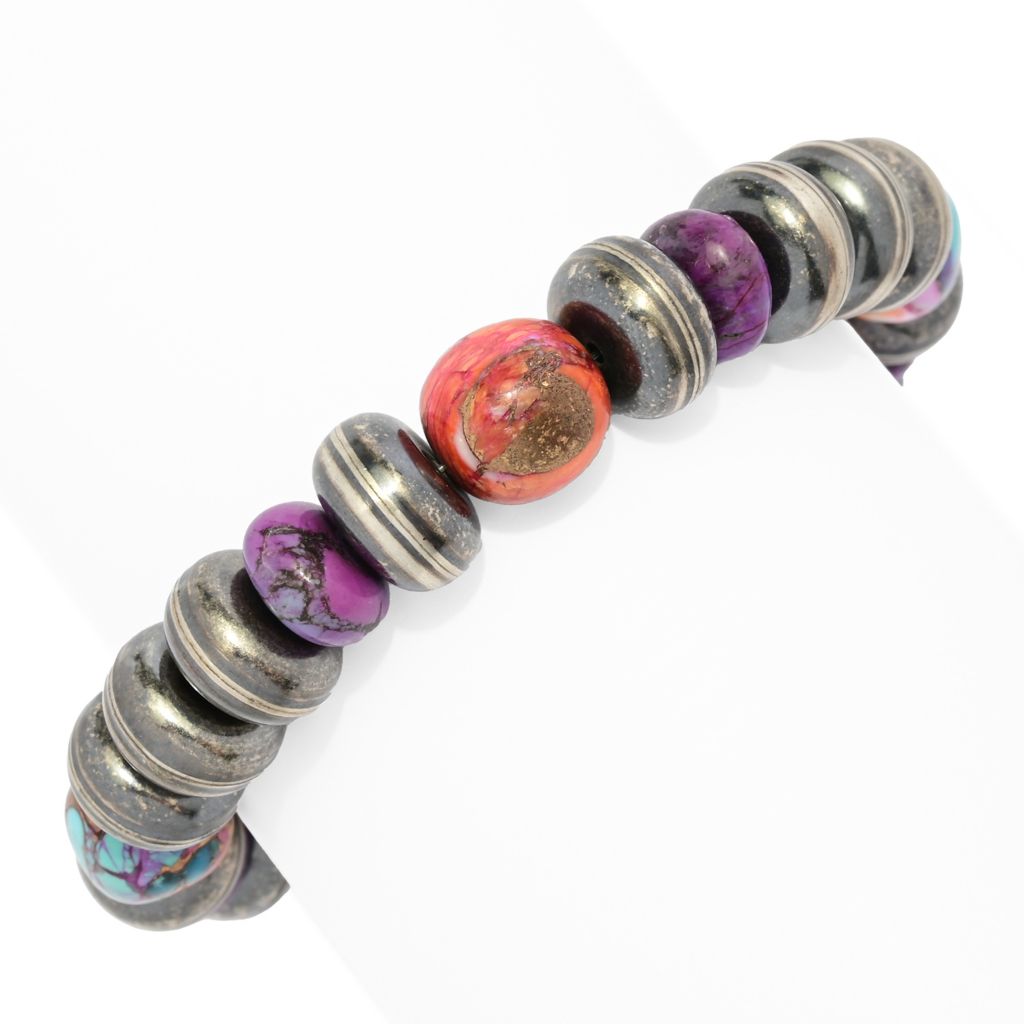 southwest-elements-statements-purple-dahlia-kingman-turquoise-line-bracelet