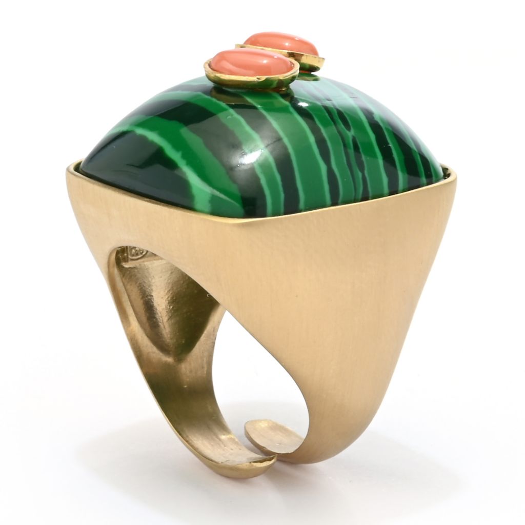 bello-italiano-18k-gold-plated-23mm-malachite-rose-coral-statement-ring