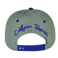 California Republic Cali Blue Bear Printed Gray White Snapback Flat Bill Hat Cap