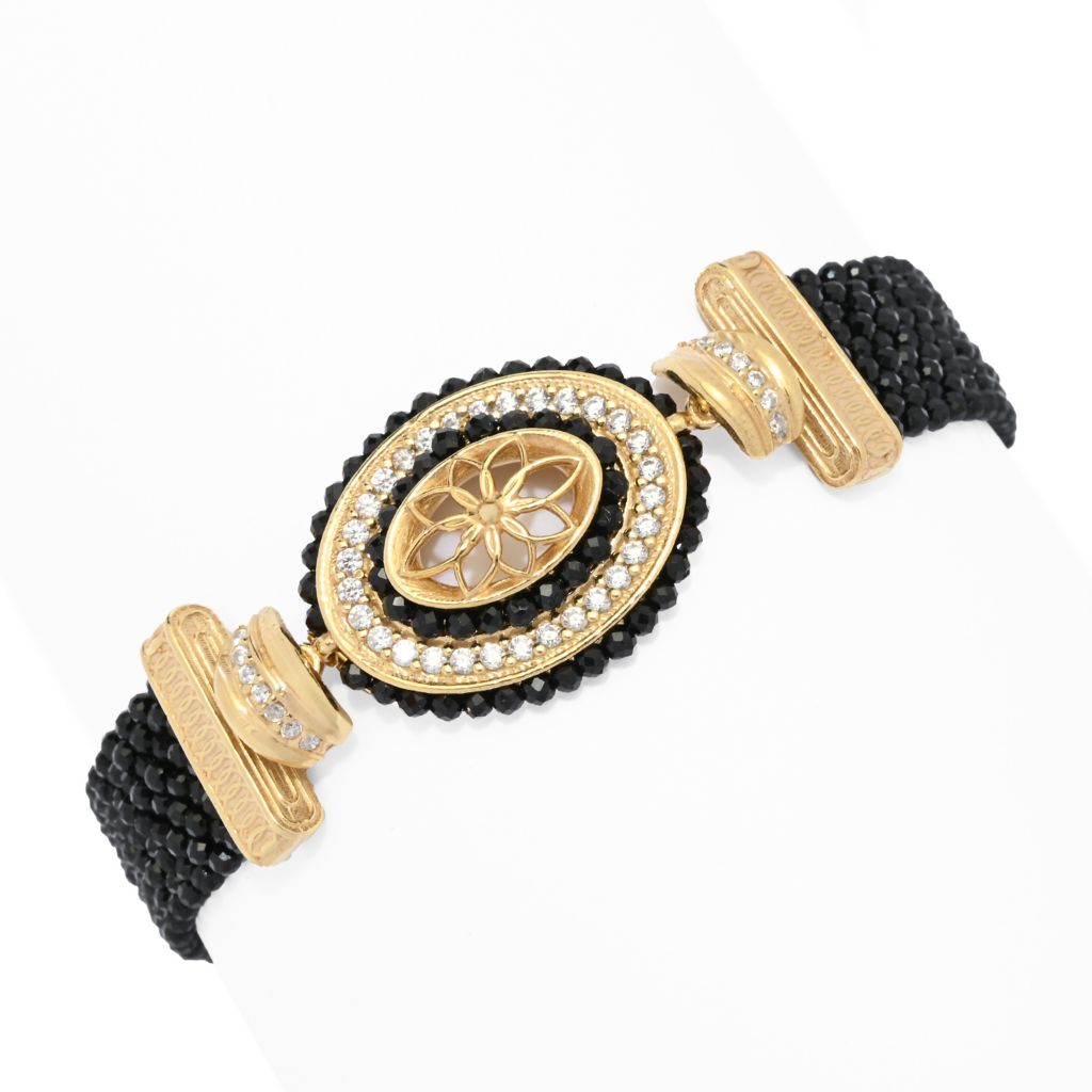 gaetano-vitiello-persia-black-onyx-simulated-diamond-multi-row-bracelet