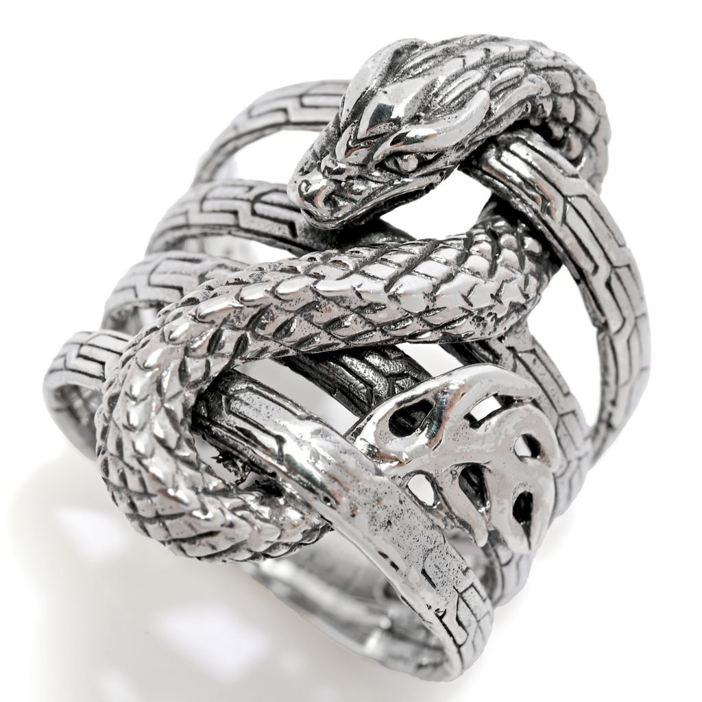 artisan-silver-by-samuel-b-multi-row-serpent-ring-8-0-grams