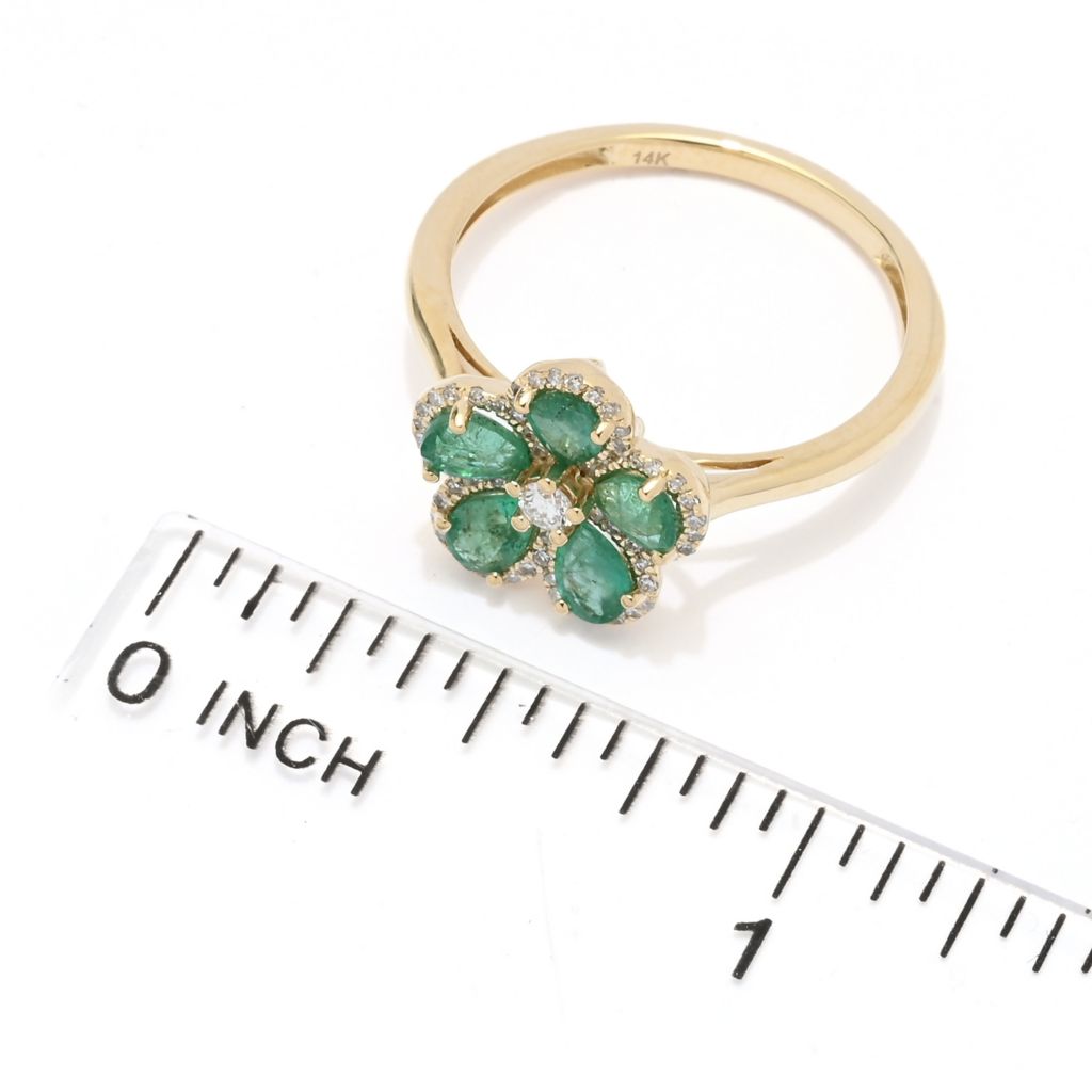 sabrina-designs-14k-gold-1-13ctw-emerald-diamond-flower-ring-2-6-grams